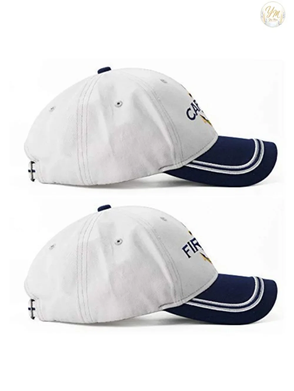 Matching Captain & First Mate Baseball Caps, Embroidered, Cotton, Adjustable